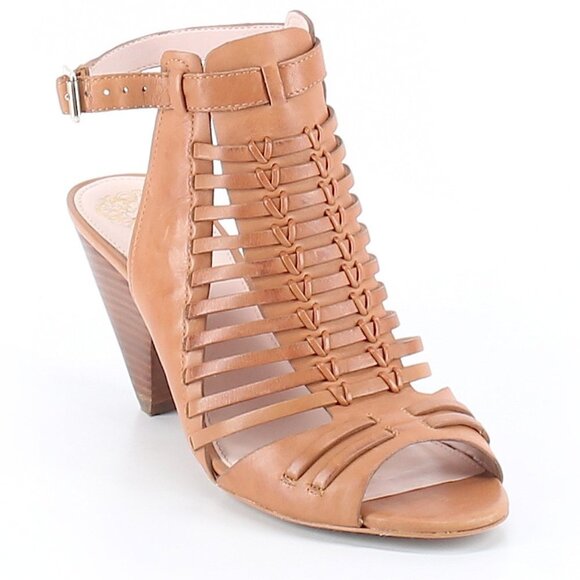 Tan Cage Sandal - Picture 1 of 2